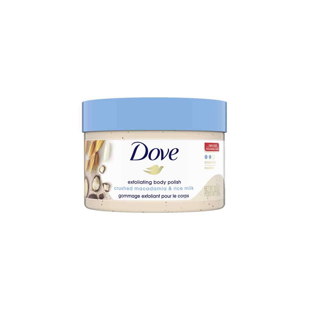 Dove Exfoliante Crushed Macadamia & Rice Milk (298g) Palacio de los