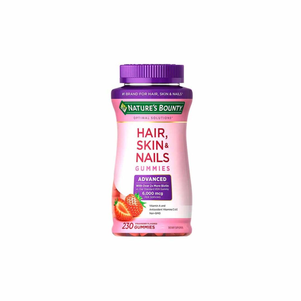 Nature’s Bounty Hair, Skin & Nails 230 Gomitas (6000mcg) Palacio de los detalles
