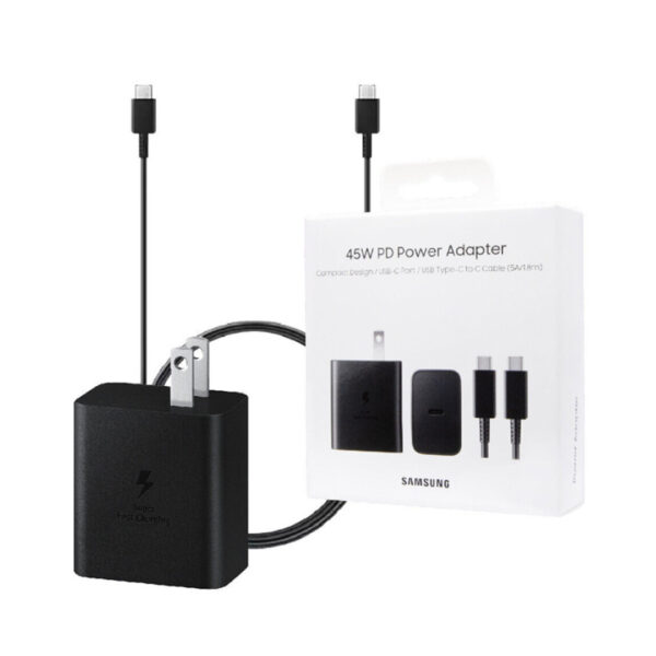 ADAPTADOR SAMSUNG CON CABLE 45W - Imagen 1
